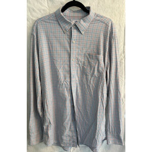 Southern Tide Button Down Shirt Mens Large Performance Blue